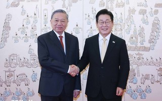 Tổng Bí thư Tô Lâm hội đàm cấp cao với Tổng thống Hàn Quốc Lee Jae Myung
