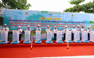 Khởi công công trình “thay áo” bờ Bắc Kênh Đôi