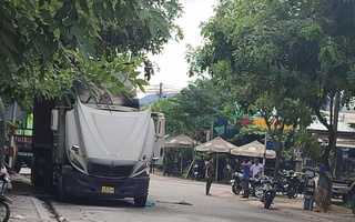 Người đàn ông đâm trọng thương đôi nam nữ rồi cố thủ trong cabin xe container châm lửa tự thiêu