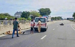 Khởi tố người tông gãy chân Trung tá CSGT trên Quốc lộ 1