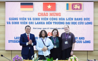 Trường ĐH Cửu Long tiếp nhận giảng viên, sinh viên Đức và lưu học sinh Sri Lanka