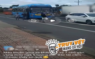 Xác minh vụ xe khách và ô tô dừng giữa Quốc lộ 1 ở Cà Mau để "nói chuyện"