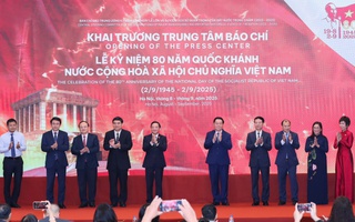 Khai trương Trung tâm báo chí Lễ kỷ niệm 80 năm Quốc khánh 2-9