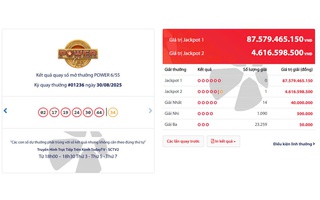 Xổ số Vietlott vừa có vé trúng giải Jackpot 2