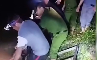 Hà Tĩnh: Bão số 6 gây mưa lớn khiến kênh thủy lợi bị vỡ