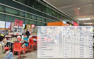 Ấm ức khi phải ăn uống tại sân bay