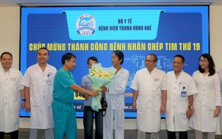 Sau ghép quả tim nhận từ TP HCM, người bệnh ở Huế đã xuất viện