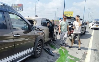TP HCM: Tai nạn liên hoàn 5 ô tô trên cầu Rạch Chiếc