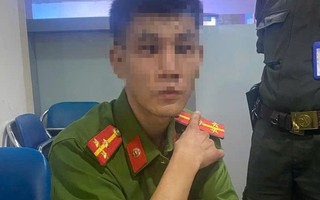 Giả công an vào sân bay Đà Nẵng để phân luồng xe