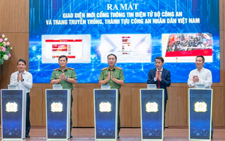 Bộ Công an ra mắt giao diện mới của cổng thông tin điện tử
