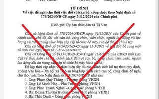 Thực hư tờ trình cho thôi việc 9 cán bộ khiến dư luận xôn xao