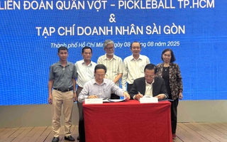 Tạp chí Doanh nhân Sài Gòn ký kết hợp tác phát triển quần vợt, pickleball