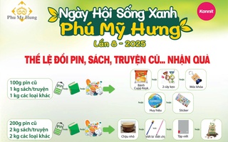 Đổi pin, sách cũ… nhận quà tại Ngày hội Sống Xanh Phú Mỹ Hưng 2025