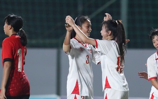 U20 nữ Việt Nam toàn thắng với hiệu số +11, dẫn đầu bảng B vòng loại châu Á