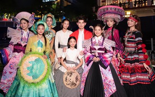 Áo bà ba, Nhật Bình, áo yếm rạng ngời trên sân khấu đại lễ A80