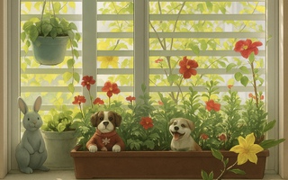 Trang trí bệ cửa sổ