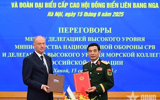 Việt Nam - Nga thúc đẩy triển khai hợp tác trong các lĩnh vực về biển
