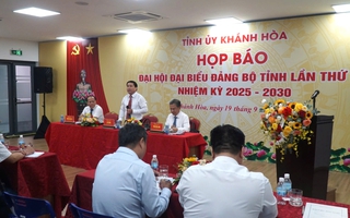 Khánh Hòa sẽ có 54 Tỉnh ủy viên, 14 ủy viên Ban Thường vụ