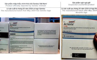 Sở Y tế TP HCM thông báo khẩn thu hồi một sản phẩm thuốc có dấu hiệu giả mạo