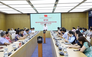 Đại hội Đảng bộ TP Hải Phòng, một trong những đại hội số đầu tiên của cả nước