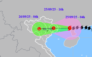 Bão số 9 Ragasa giật cấp 11 đang lao nhanh vào đất liền nước ta
