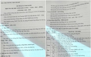 Lùm xùm thông tin một trường vinh danh phụ huynh kim cương, vàng, bạc, đồng