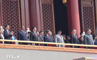 Chủ tịch nước Lương Cường dự Lễ duyệt binh kỷ niệm chiến thắng phát xít