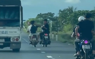 Sau clip 56 giây, công an xác định được nhóm thanh thiếu niên có hành động nguy hiểm