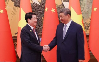 Chủ tịch nước Lương Cường hội đàm với Tổng Bí thư, Chủ tịch Trung Quốc Tập Cận Bình