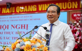 Chủ tịch UBND TPHCM dự lễ ra mắt Trung tâm IOC đầu tiên của ngành thi hành án TPHCM