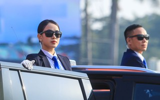 Lực lượng Công an phô diễn sức mạnh trong lễ xuất quân bảo vệ Đại hội Đảng