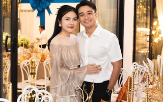 Vân Trang hạnh phúc bên chồng con trong "đám cưới đồng"