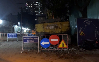 Thi công không đảm bảo, một công ty bị CSGT TPHCM xử phạt