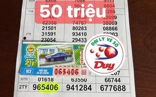 Xổ số miền Nam: Chiều 13-1, đại lý tìm người trúng giải độc đắc 2 đài