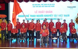 Đoàn thể thao người khuyết tật Việt Nam lên đường dự ASEAN Para Games 13