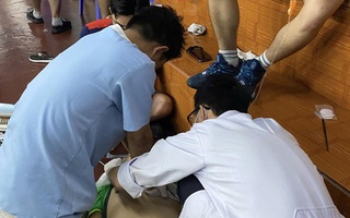 Một huấn luyện viên đột tử trên sân cầu lông