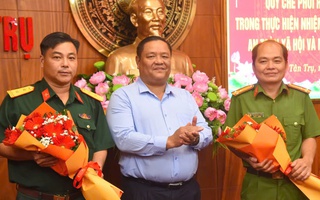 Tây Ninh: Hai lực lượng nòng cốt ở xã Tân Trụ tạo lá chắn vững chắc để người dân vui Xuân, đón Tết