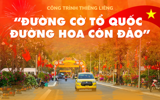 Sáng nay, khánh thành công trình “Đường cờ Tổ quốc - Đường hoa Côn Đảo”