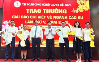 Báo Người Lao Động đoạt giải A viết về ngành cao su năm 2025