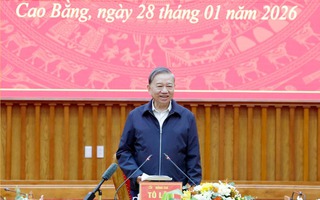 Tổng Bí thư Tô Lâm thăm, làm việc tại Cao Bằng