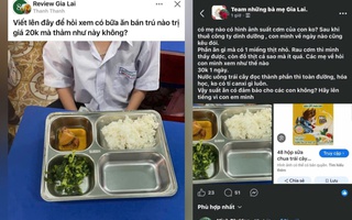 Nhà trường lên tiếng vụ phụ huynh đăng đàn bảo suất ăn bán trú "thảm", học sinh "đói"