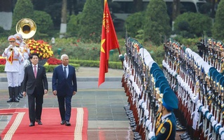 Chủ tịch nước Lương Cường chủ trì lễ đón chính thức Chủ tịch Hội đồng châu Âu