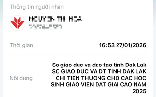 Vụ nhiều học sinh Đắk Lắk chờ tiền thưởng: Sở GD-ĐT đã chuyển tiền