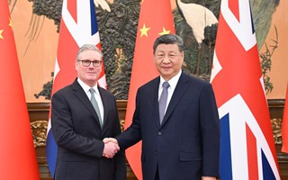 Chủ tịch Trung Quốc Tập Cận Bình hội đàm với Thủ tướng Anh Keir Starmer