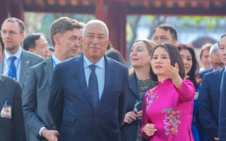 Chủ tịch Hội đồng châu Âu Antonio Costa thăm Văn Miếu - Quốc Tử Giám và tuyến metro số 3