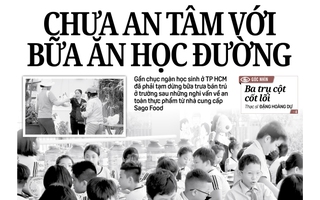Báo in ngày 31-1: Bất an với bữa ăn học đường