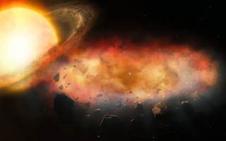 Đám mây kim loại khổng lồ hiện giữa trời, bao vây "Mặt Trời thứ 3"