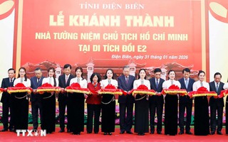 Tổng Bí thư Tô Lâm dự khánh thành Nhà tưởng niệm Chủ tịch Hồ Chí Minh tại Điện Biên Phủ
