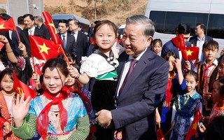 Tổng Bí thư Tô Lâm dự Lễ khánh thành Trường Phổ thông nội trú liên cấp TH và THCS Si Pa Phìn