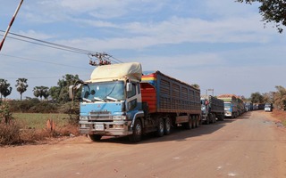 Chờ hướng dẫn Nghị định 46, hơn 1.300 xe nông sản ách tắc tại cửa khẩu